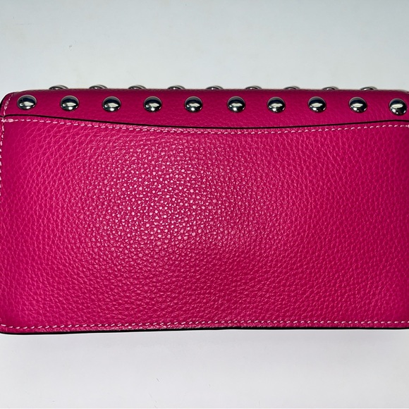 Coach Anna Foldover Clutch Crossbody With Rivets - Picture 5 of 12
